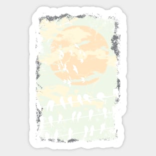 Birds at Dusk Sticker